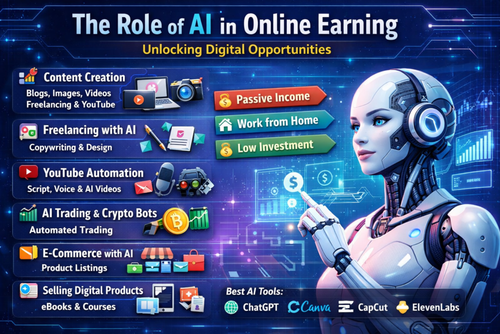 AI's role in online earning